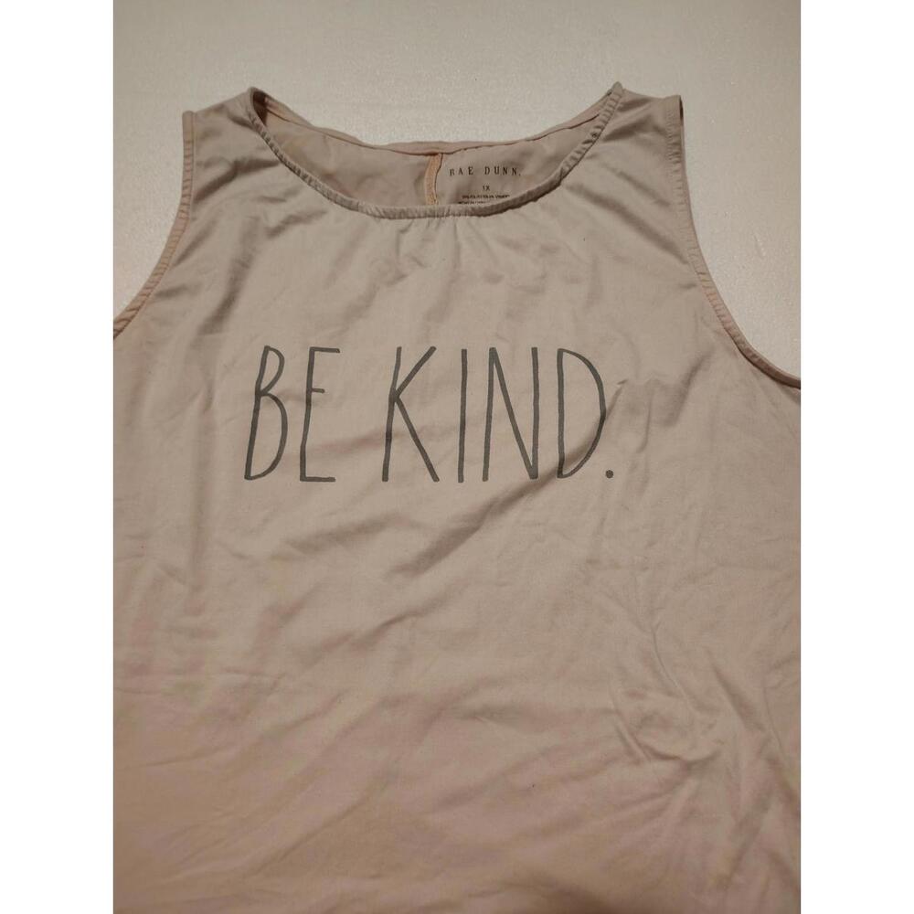 Rae Dunn tank be kind size 1x - Picture 2 of 3